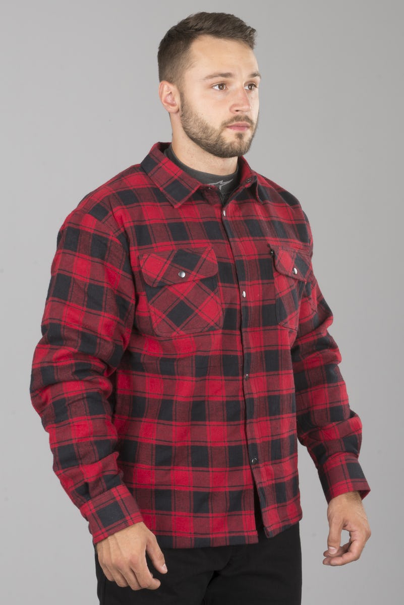 Surchemise moto en Aramide Rouge/Noir à 79,99€ (au lieu de 159,99€)